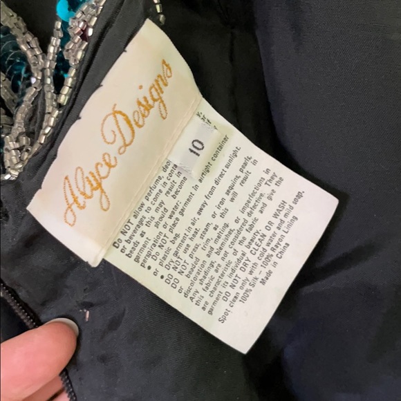 Vintage Beaded Cocktail Formal Dress - Picture 4 of 8